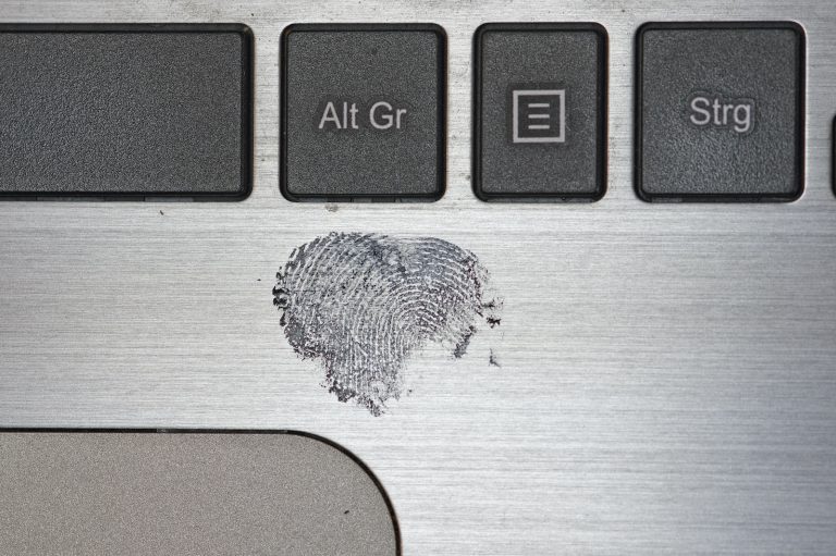 white and black keyboard key