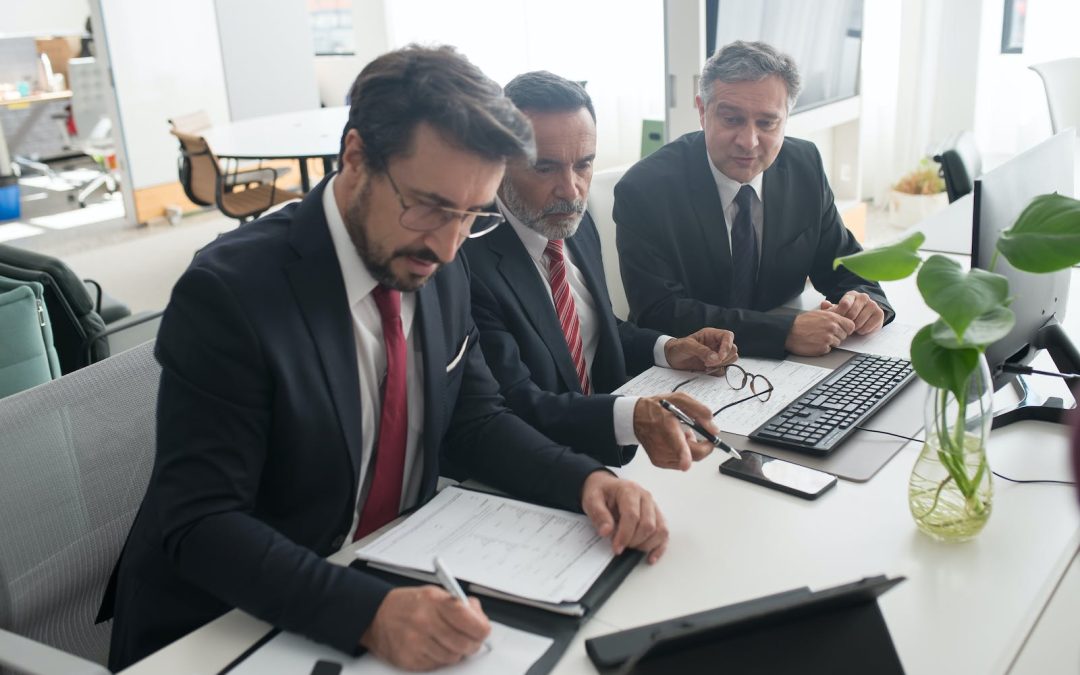 Men Working at the Office