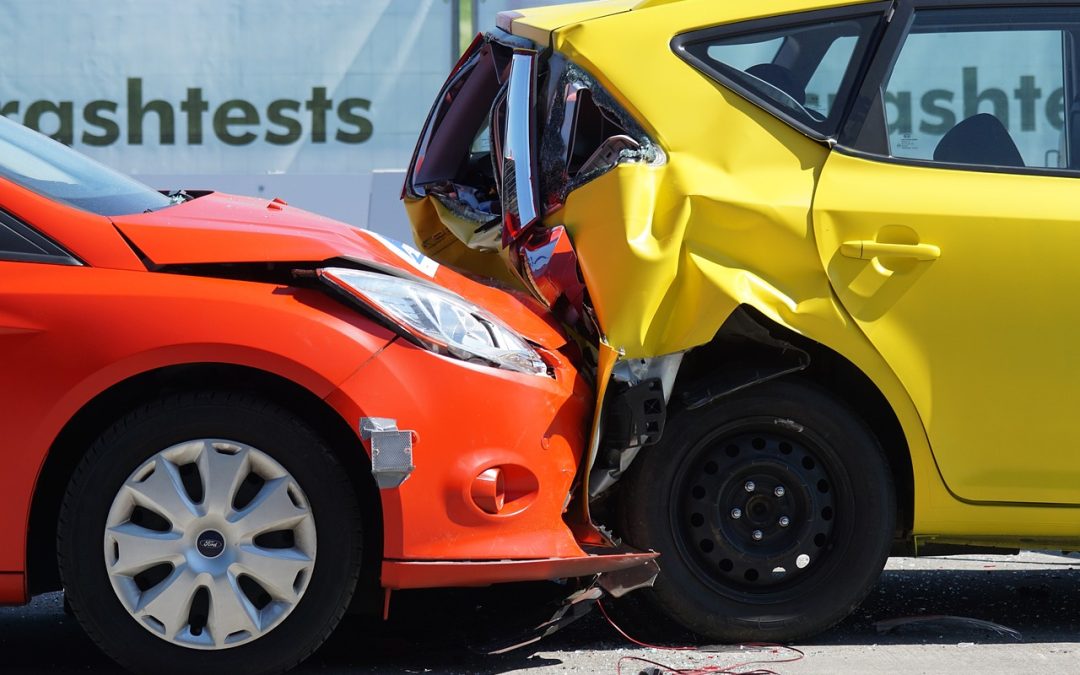 crash test, collision, rear-end collision